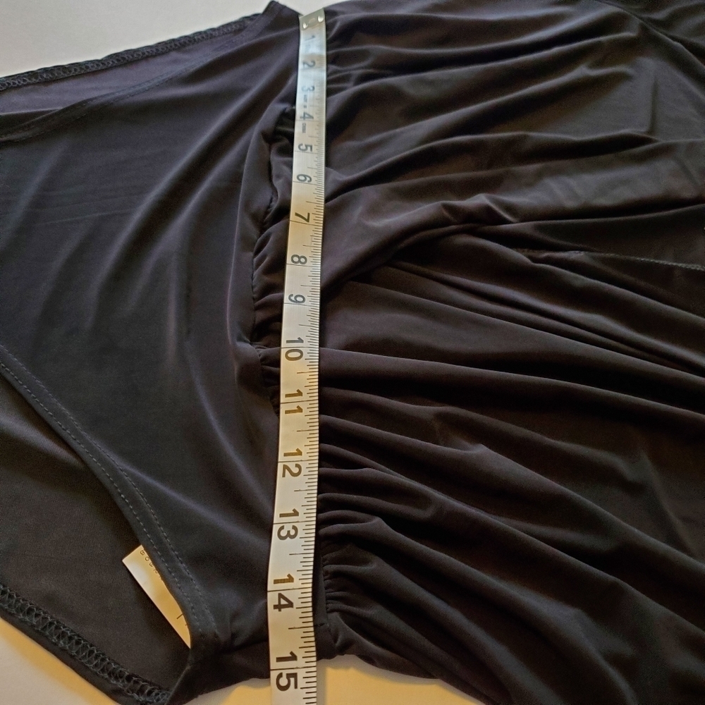 Nasty Gal Black V-Neck Bodysuit Sz 8 - Picture 8 of 12